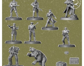 NCR new california republic Vermilion miniatures FWW Fallout wasteland warfare