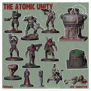 Atomic unity Vermilion miniatures FWW Fallout wasteland warfare