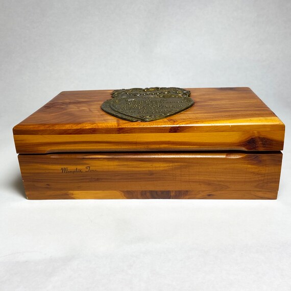 Vintage Mini Cedar Chest Jewelry Box with Mom Poem Pl… Gem