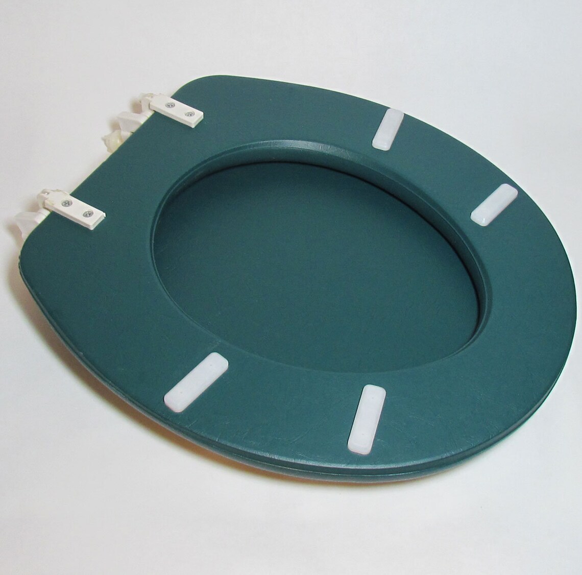 Toilet Seat Vintage Cushioned Dark Green Ducks Foam Standard Etsy
