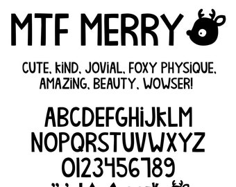 MTF Merry - Miss Tiina Fonts - Open Type .OTF + True Type .TTF - limited commercial use ok