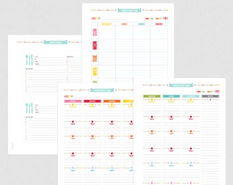 S2 To Do Lists Everyday Planner Pages FIVE Sizes PDF