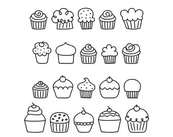 MTF Cupcakes - Miss Tiina Fonts - Open Type .OTF + True Type .TTF - limited commercial use ok