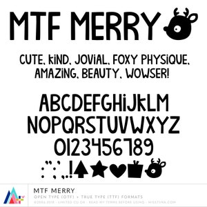MTF Merry - Miss Tiina Fonts - Open Type .OTF + True Type .TTF - uso comercial limitado ok