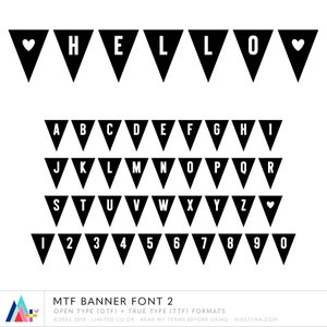 MTF-bannerlettertype 2 - Miss Tiina-lettertypen - open type .OTF + True Type .TTF