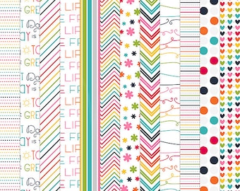 Live Free : Love Life No1 Digital Papers - 12 patterns for scrapbooking, cards, invitations, printables and more - instant download - CU OK