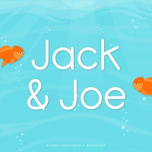 MTF Jack & Joe - Miss Tiina Fonts - Open Type .OTF + True Type .TTF - uso comercial limitado ok