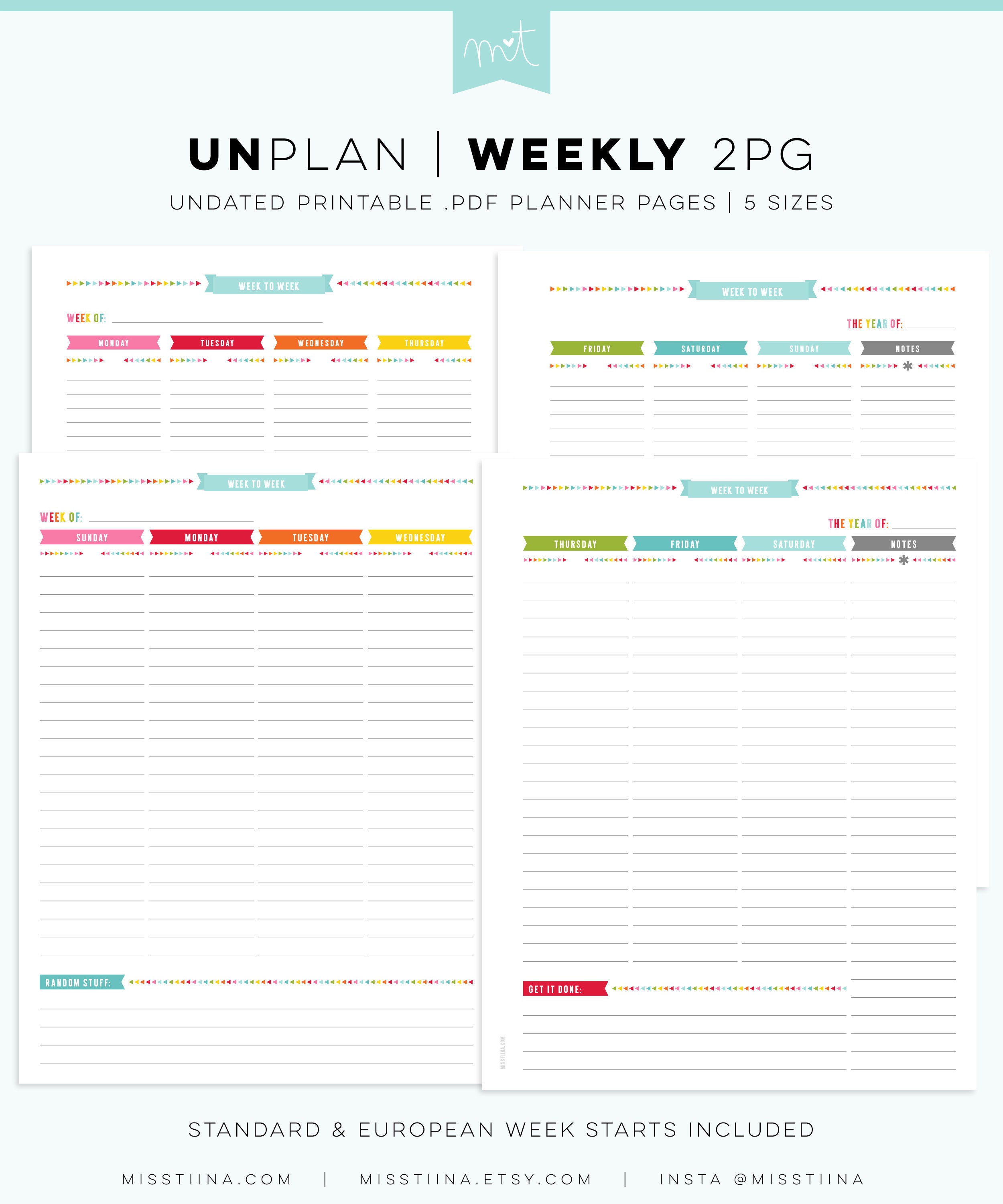 Weekend Planning Tools – Line Unfolding