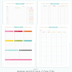 Teacher Planner DIGITAL PDF Printable Pages student info, goals, lesson plans, reading, grades, classroom, homeschooling FREE Font image 5