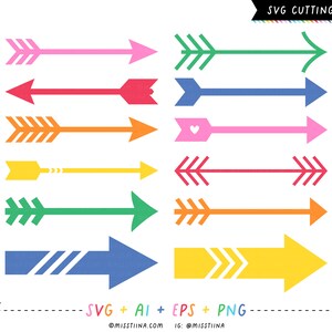Arrows SVG Digital Cut Files + Vectors and Clipart Printables