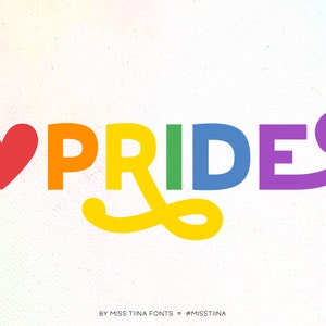 MTF Pride - Miss Tiina Fonts - Open Type .OTF + True Type .TTF - uso comercial limitado ok