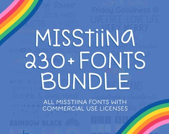 230 Fonts Bundle, Planner Fonts, Cricut Fonts, Procreate Fonts, Canva Fonts, Handwriting Fonts for Commercial Use