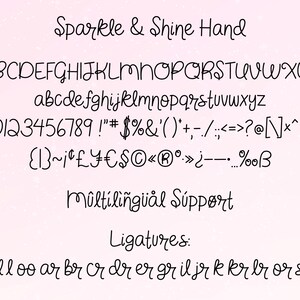 MTF Sparkle & Shine Font Trio Miss Tiina Fonts Limited Commercial Use ...