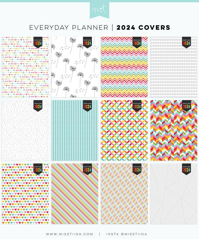 2024 Everyday Planner UPDATE EDITABLE Letter Size Free Font Digital PDF Pages Printables Organizers Inserts image 5