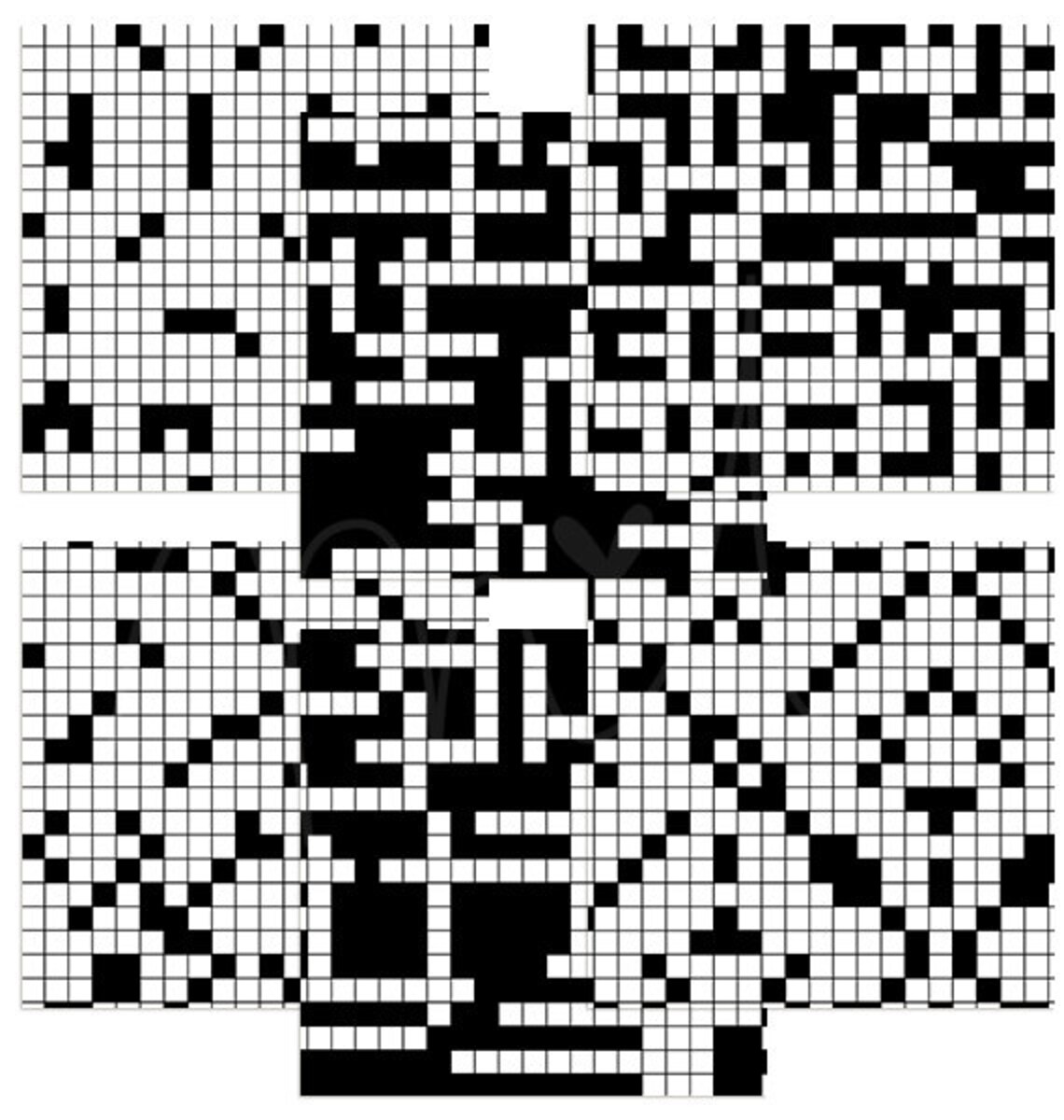 Crossword Digital Papers 6 Patterns for Scrapbooking Cards | Etsy
