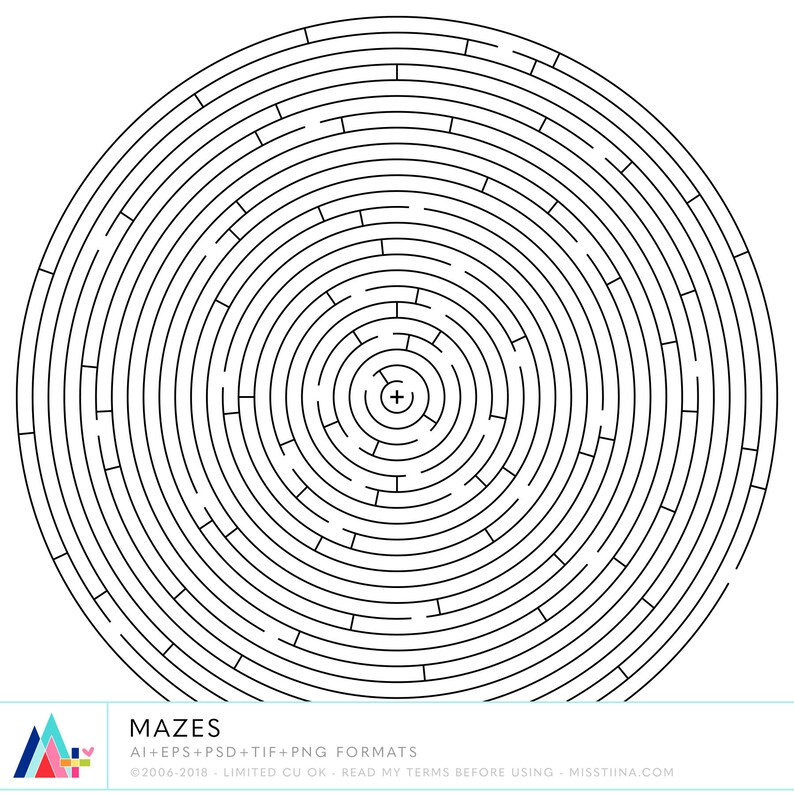 Mazes Digital Clipart Clip Art Illustrations Instant | Etsy