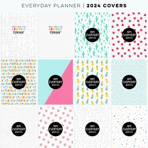 2024 Everyday Planner UPDATE EDITABLE Letter Size Free Font Digital PDF Pages Printables Organizers Inserts image 4