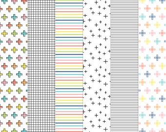 Get Happy Patts 1 Digital Papers - 6 patterns for scrapbooking, cards, invitations, printables and more - instant download - CU OK