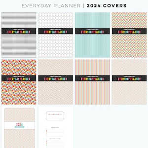2024 Everyday Planner UPDATE EDITABLE Letter Size Free Font Digital PDF Pages Printables Organizers Inserts image 6