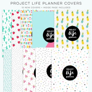 Project Life Planner Page Printables PDF 5 sizes 70 layouts A-Z Big Shot Squared Away image 3