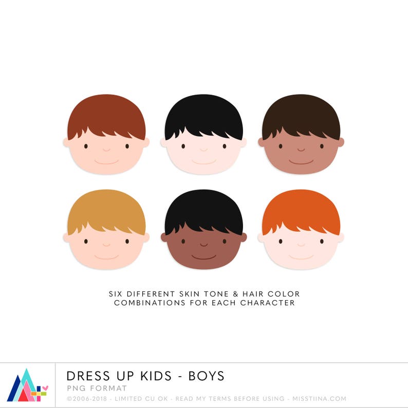 K&ouml;nnte beinhalten: Sechs verschiedene Jungen Gesichter mit verschiedenen Hautt&ouml;nen und Haarfarben. Jedes Gesicht ist ein Kreis mit einem einfachen Cartoon-Stil. Die Gesichter haben braunes, schwarzes und blondes Haar. Die Hautt&ouml;ne sind hell, mittel und dunkel.