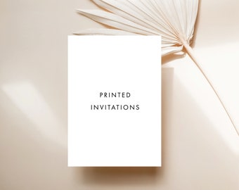 Printed Invitation Promo Sale, Envelopes/Free Shipping, 5x7, 4x8 Double Sided High Quality Invitation Printing, Matte, Linen, Metallic Paper