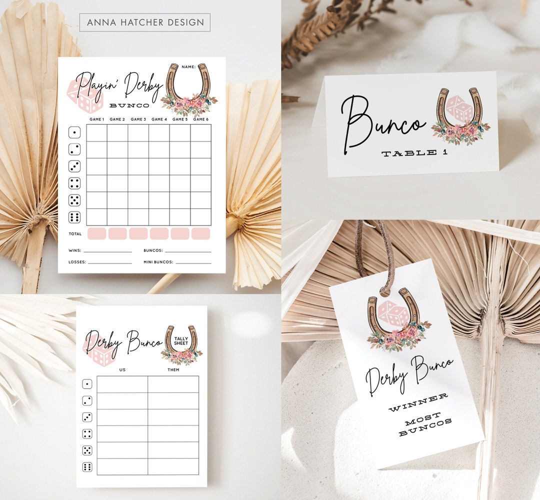 Free printable bunco score sheets