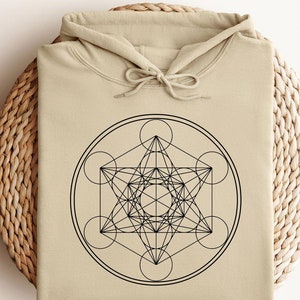 Sacred Geometry Hoodie, Minimalist Hoodie, Psychedelic Hoodie, Spiritual Hoodie, Mandala Hoodie, Geometric Hoodie, Hex Appeal Hoodie