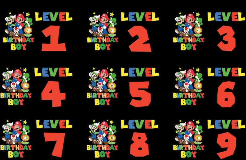 Custom Gamer Kids Shirt, 4th 5th 6th Birthday Mario Shirt, Mario Game Custom Shirt, Mario Fun Shirt, Mario Gaming Shirt, Gaming Party Shirt image 4