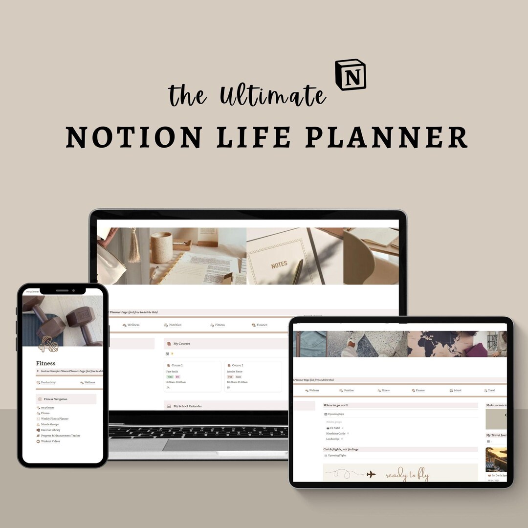 Notion Template Life Planner * Notion Planner * Notion Template - Etsy