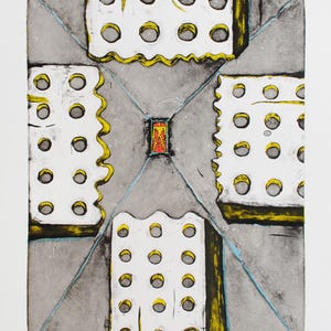 Rara litografia originale dell'artista ceco - Pace – Tereza Kučerová, anni '90