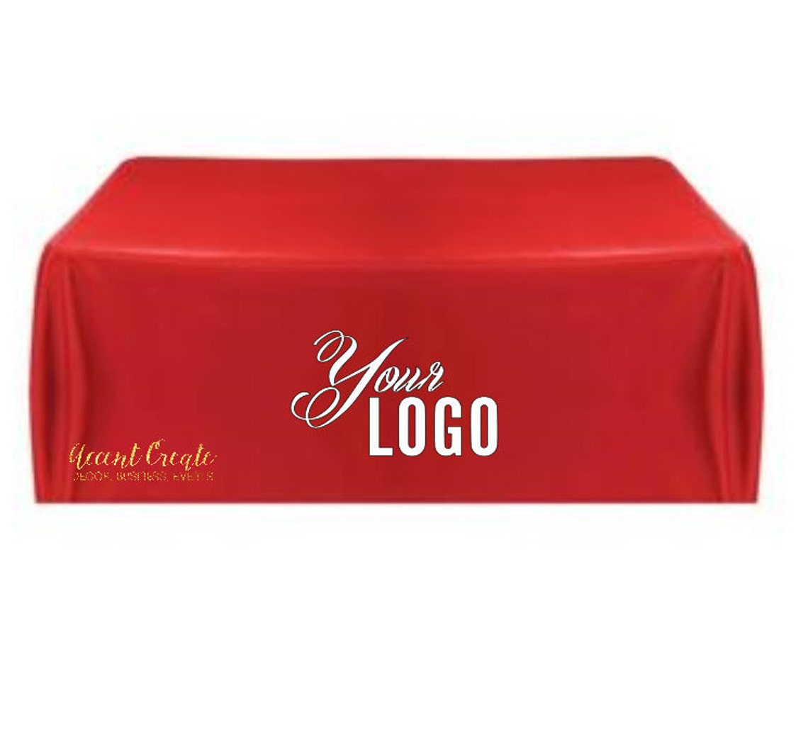 6ft Custom Logo Tablecloth Direct Sales Personalized Etsy