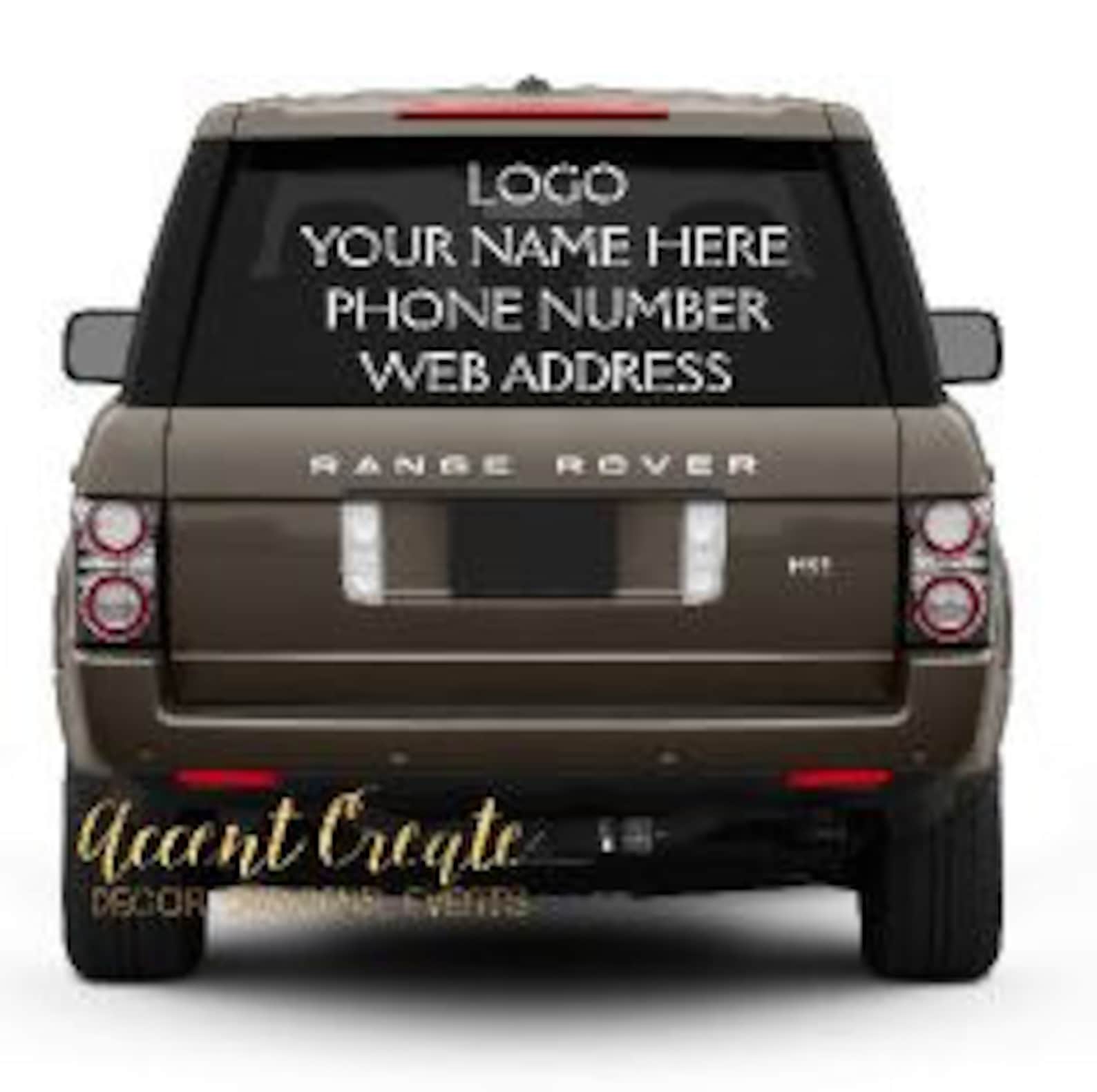 12x24 Custom Car Decal Vinyl Decal Business Decals Etsy