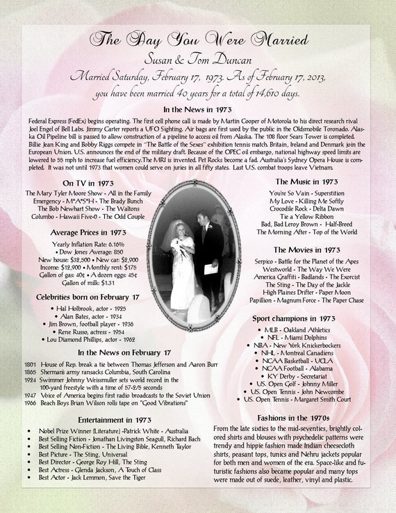 Digital File Only The Day You Were Married Roses Etsy Digital File Only The Day You Were Married Roses Etsy