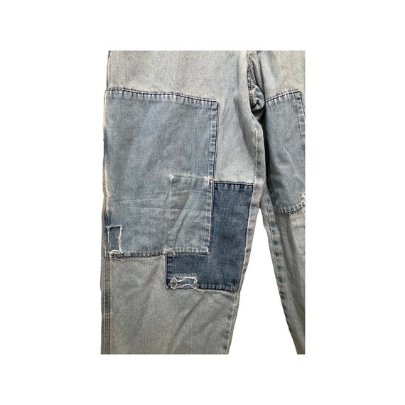 Vintage 90s Y2K Patchwork Baggy Carpenter Jeans 31 - image 4