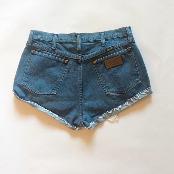 frayed high waisted shorts