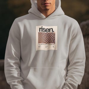 Christian Jesus Hoodie - He is Risen, Easter Streetwear Sweatshirt, Gift for men women teens youth son daughter husband wife