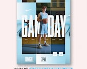 Gameday Photoshop Template (PSD) 1080×1350 | Social Media Post | Editable Photoshop Graphic for Teams, Coaches, Parents | Multi-Sport