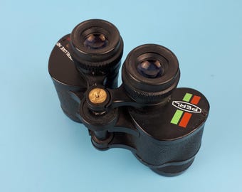 Vintage Perl Superluxe HD 8x40 Binoculars, 156m/1000m Wide Field Binoculars, Multi-Coated Lenses, Made in Japan, Mid 20th Century