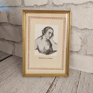Vintage Picture Frame with Brass Glass, Art Deco France Style, Clean Classic Design, Unique Gift, French Frame, Wall Decor