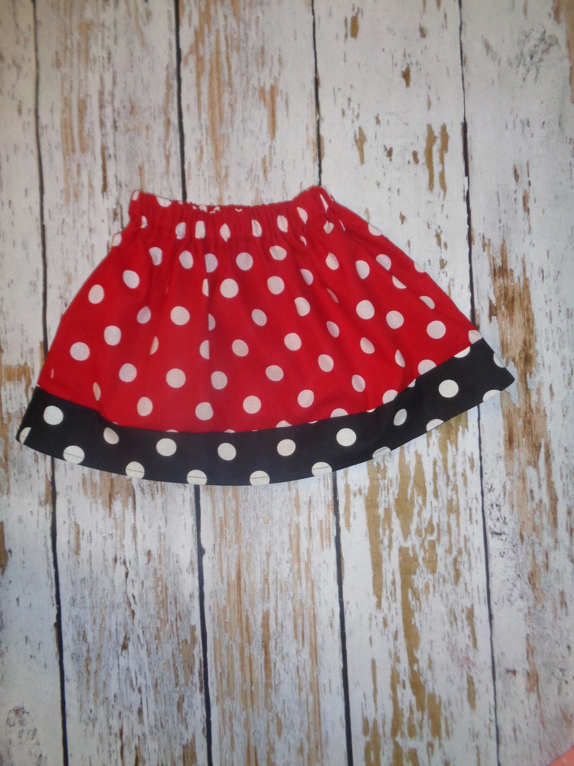 Mouse Themed Skirt Red black polka dot skirt Character Etsy