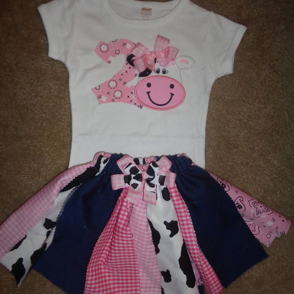 Birthday on the Farm-Western Themed Fabric Tutu