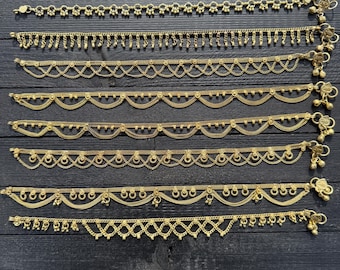 Indian Ethnic Anklets, Traditional Bronze Jewelry, Dance Anklets