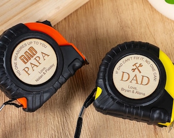 Cinta métrica personalizada, regalos para papá, abuelo o esposo, regalo del Día del Padre, regalo de jubilación, cinta métrica grabada, regalos para abuelos.