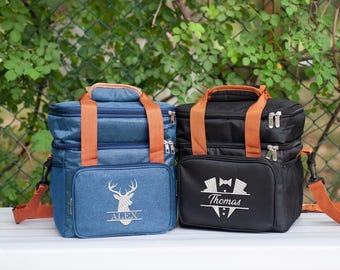 Personalized Cooler Bag: Groomsmen Gift, Picnic Tote