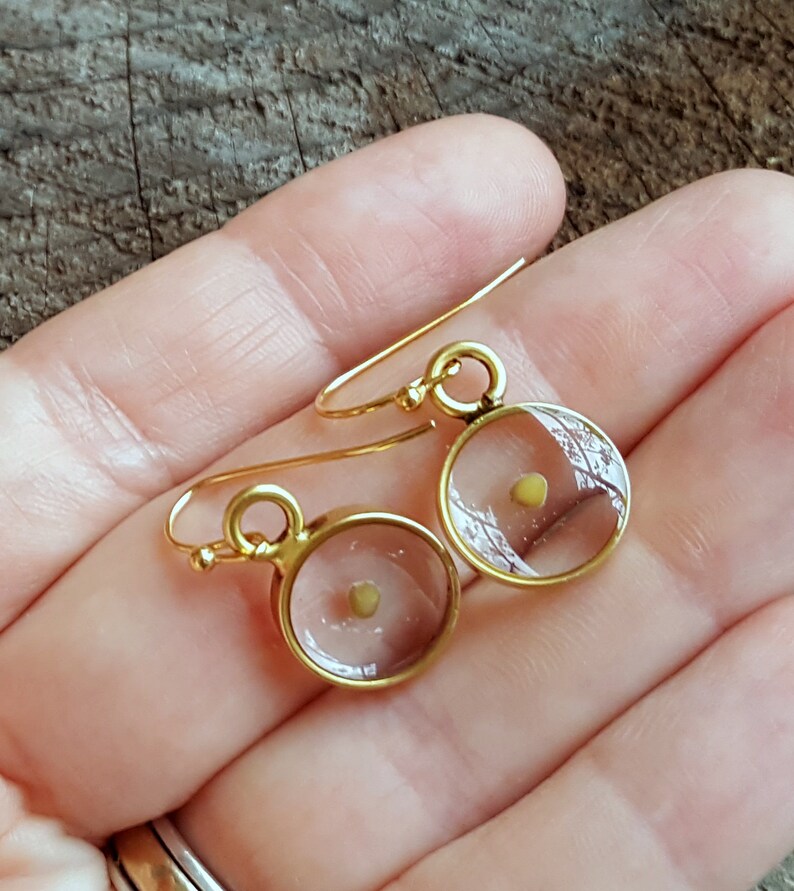 Mustard Seed Earrings Religious Faith Jewelry Nature Etsy
