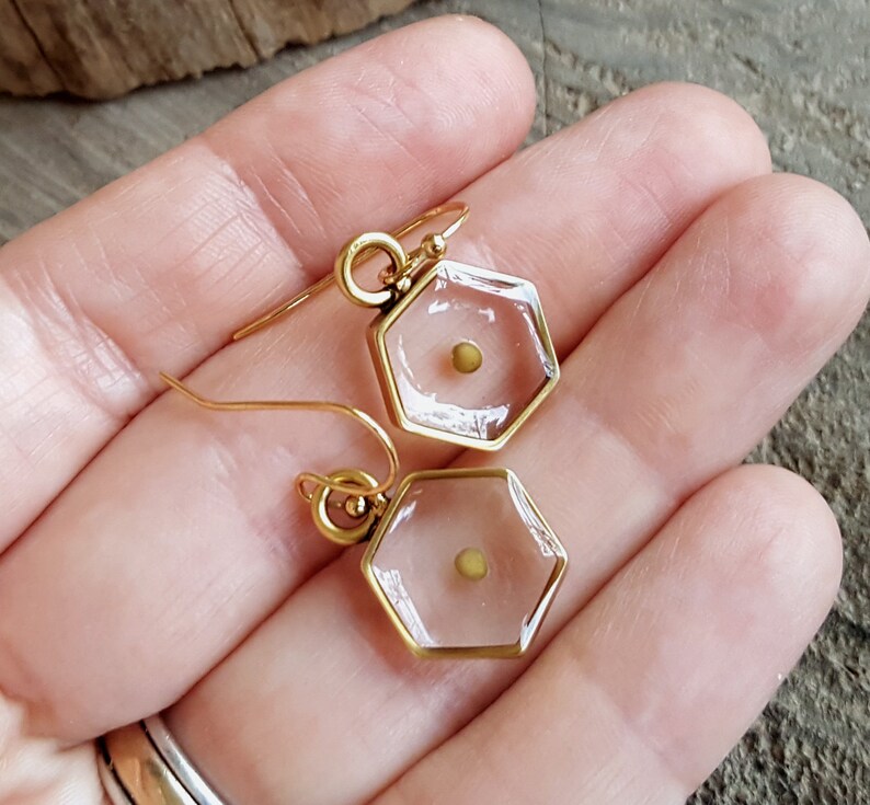 Mustard Seed Earrings Religious Faith Jewelry Nature Etsy