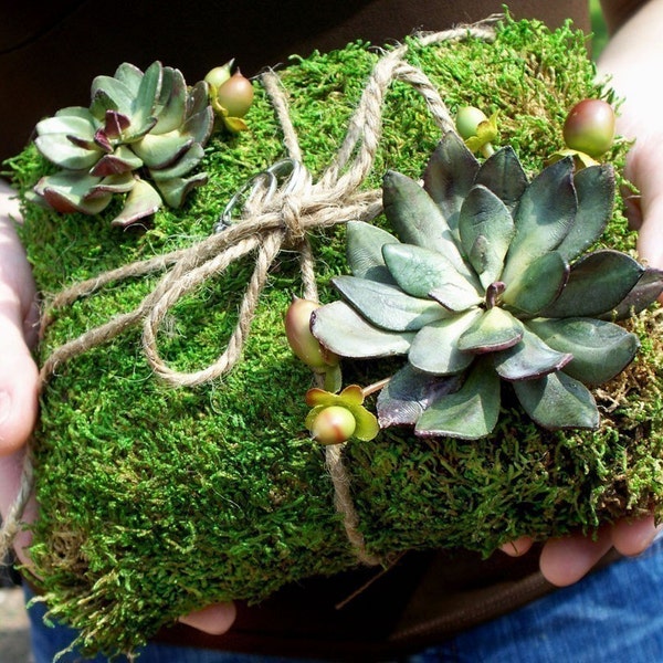 Moss Ring Bearer Pillow