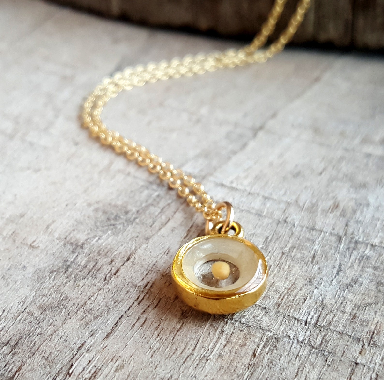 14 karat gold mustard seed necklace Clearance