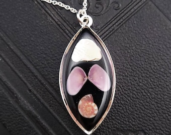 Mini Seashell Necklace in Silver Tone